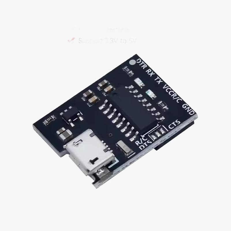 WEMOS CH340G Breakout 5V 3.3V USB to Serial Module - View 1
