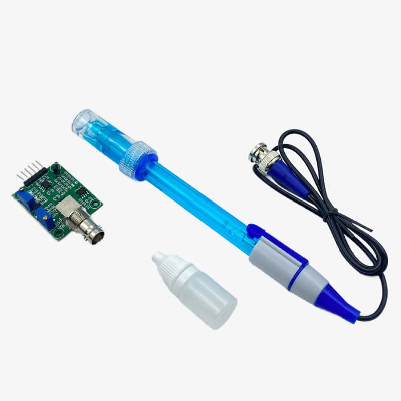 Liquid pH 0-14 Value Detection Sensor Module with pH Electrode Probe (BNC) - pH Sensor Module - View 1