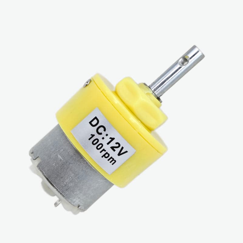 12V DC 100 RPM High Torque Geared Motor for Robotics & Industrial Applications - View 1