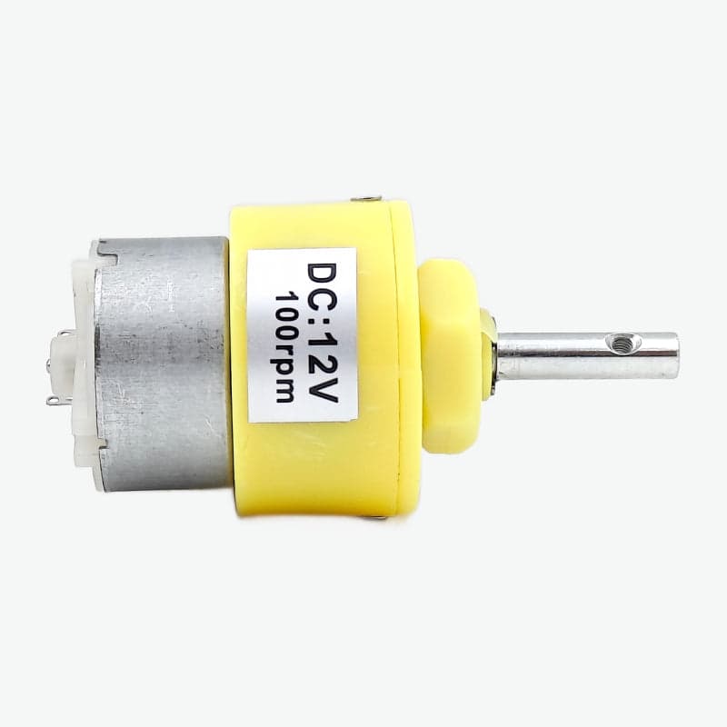 12V DC 100 RPM High Torque Geared Motor for Robotics & Industrial Applications - View 2