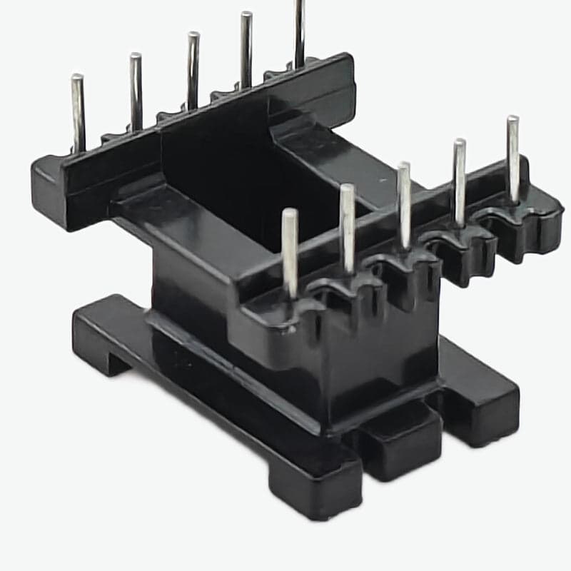 EE22 x 13 Phenolic Vertical Mount Transformer Bobbin - 10 Pins - View 2