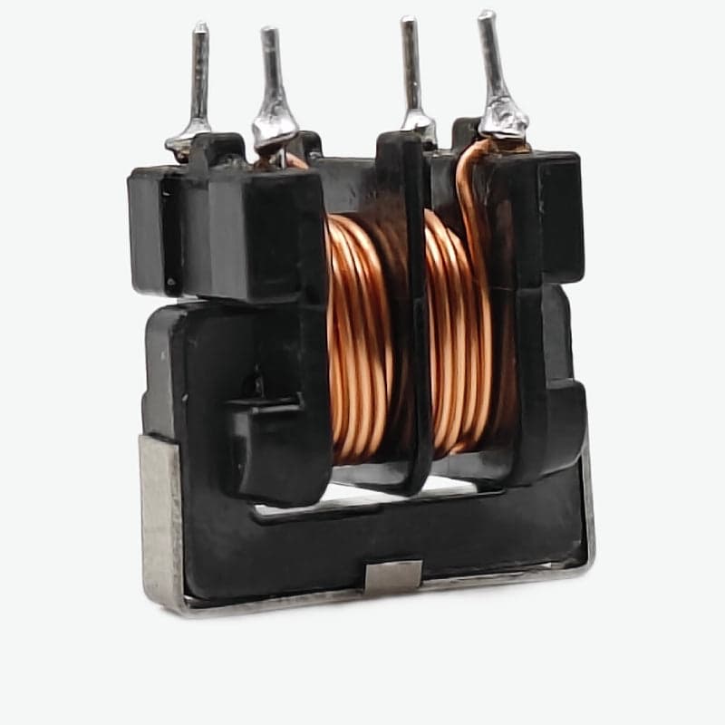 UU9.8 - 2 x 1mH 0.6A Common Mode Choke AC Line Filter - Vertical Type 8mm Pitch - View 3