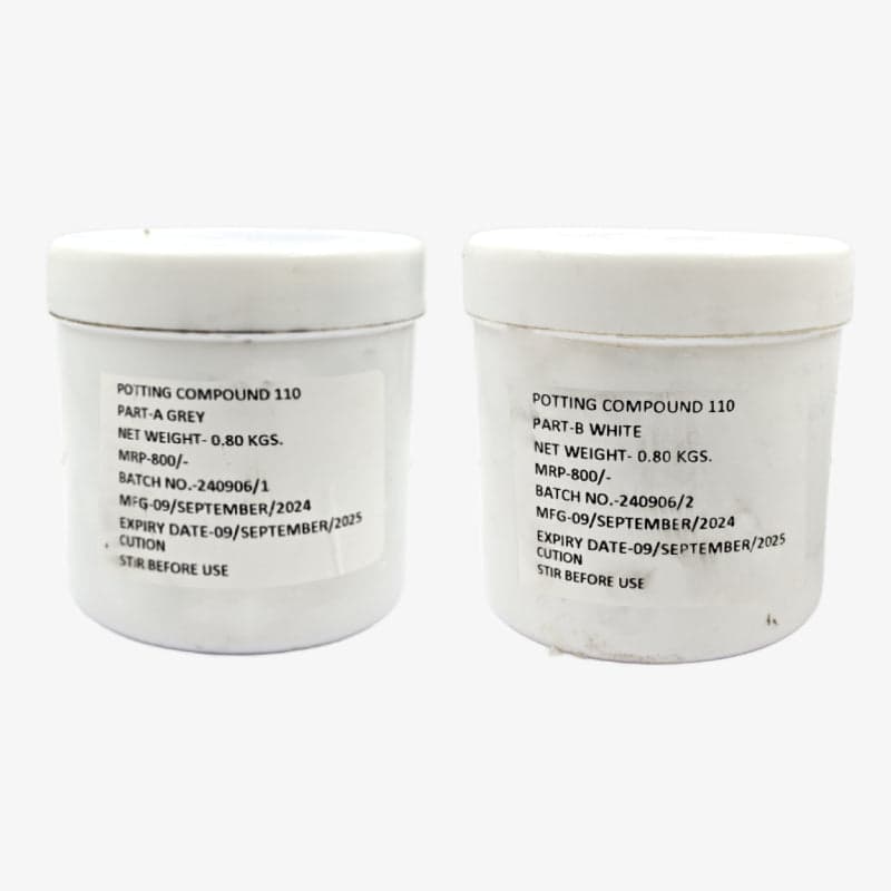 Potting Compound 110 (Part A & B) – Silicone Based Encapsulant for Electronics (1kg Each) - View 1