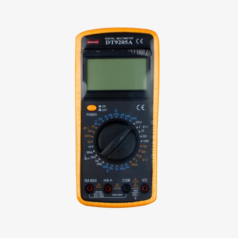 DT9205A Digital Multimeter with Probes and Battery - View 2