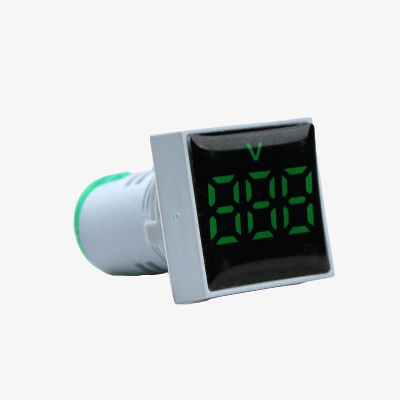 AD16-22DSV AC Voltmeter Display Square Green 22mm (AC60-500 V) - View 1