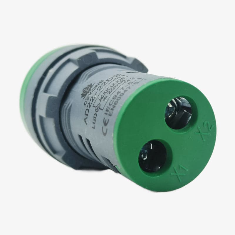 SIBASS SE-AS22-7S LED Indicator Panel Mount - 12VDC 220AC Green - View 3