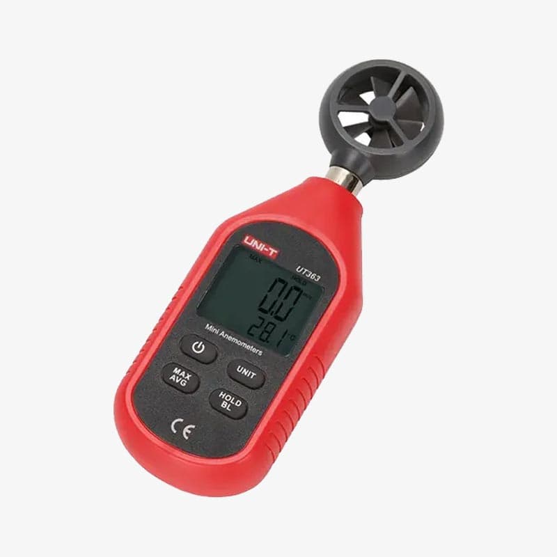 UNI-T UT363 Mini Digital Anemometer Digital Wind Speed and Temperature Meter - View 3