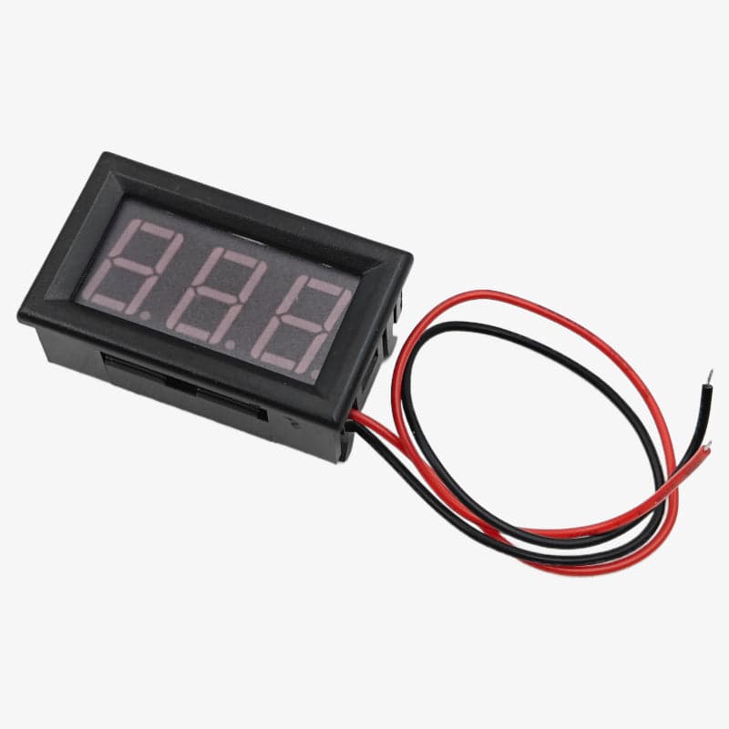 0.56 inch 0-100V DC Blue LED Two-Wire Digital Voltmeter Module - View 1