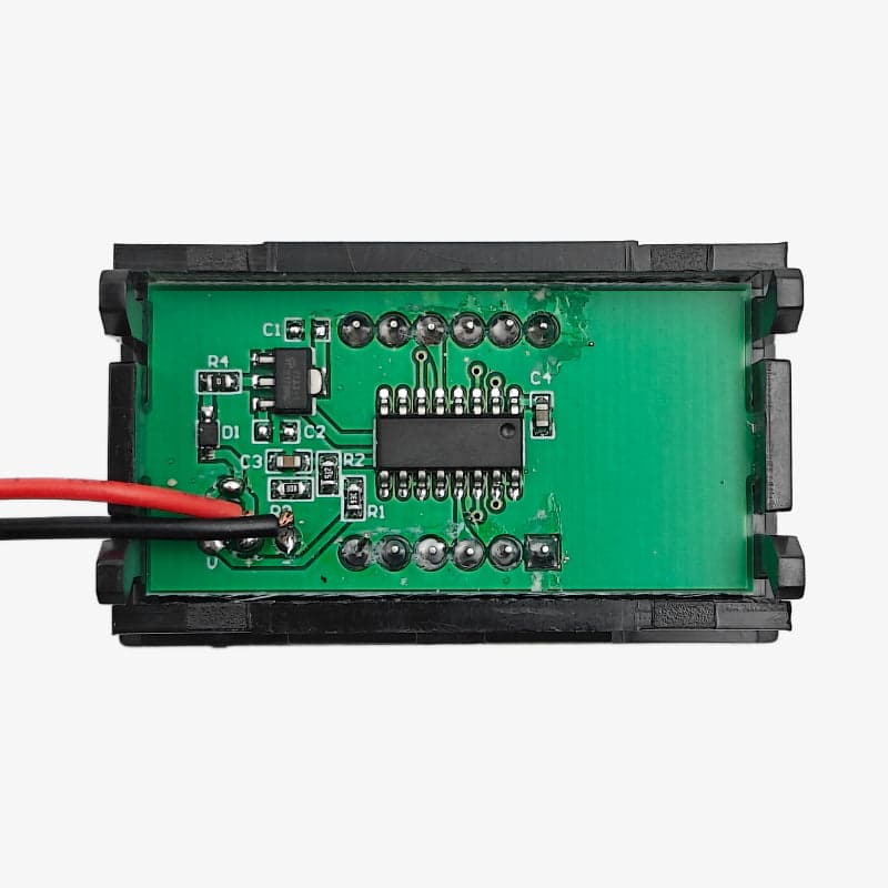 0.56 inch 0-100V DC Blue LED Two-Wire Digital Voltmeter Module - View 3