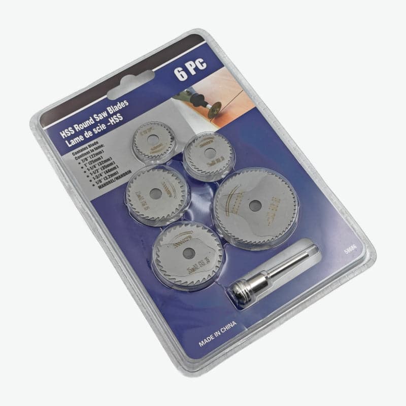 6pcs Metal HSS Circular Saw Blade Set Cutting Discs for Rotary Tool - View 2