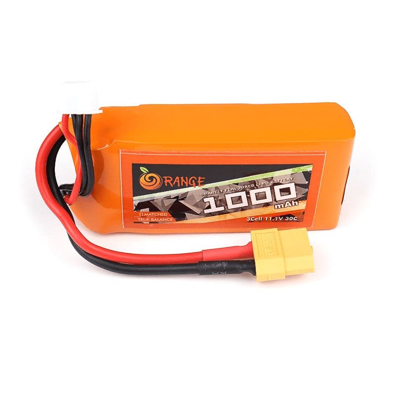 11.1 V 1000mAh Orange Lithium Polymer Battery Pack - View 3