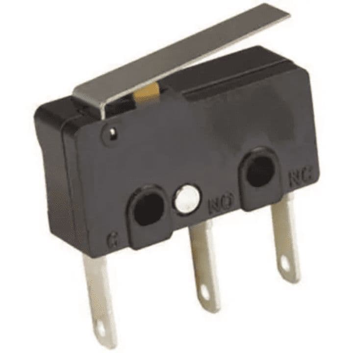 Arm Lever 15mm, 250V 6A SPDT 3-Pin Momentary Plastic Micro Limit Switch - View 3