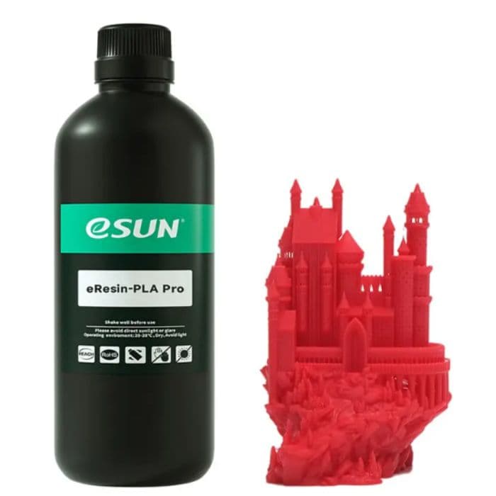 eSun eResin-PLA Pro Red 1kg Bottle - View 2