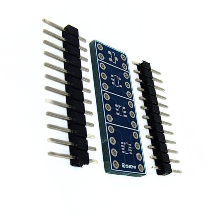 SOT23-3 SOT23-5 SOT23-6 SOT23-8 SMD to DIP PCB Adapter Board -7Semi - View 1