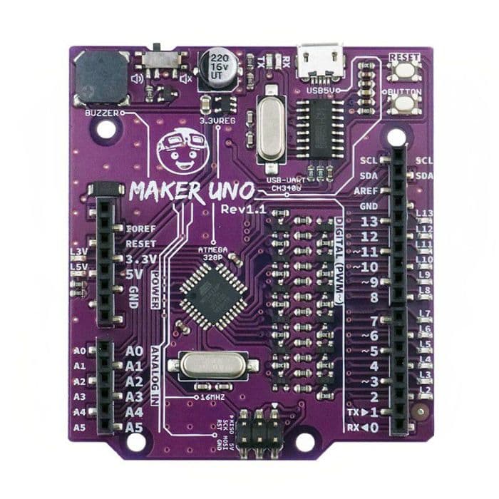 Cytron Maker UNO Microcontroller Board for Arduino Education - View 2