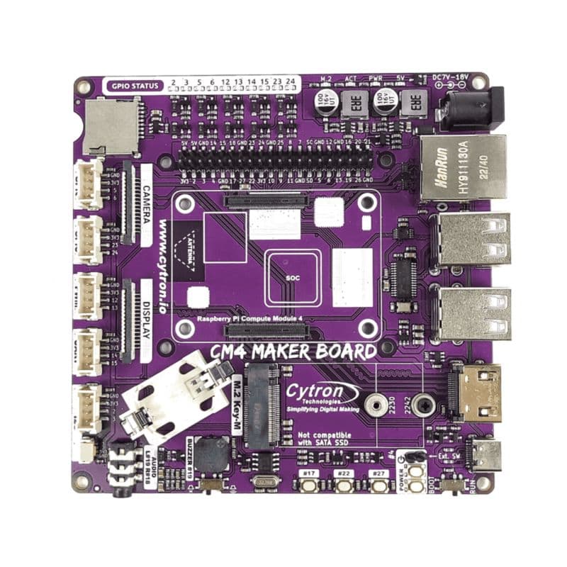 Cytron CM4 Maker Board for Raspberry Pi - View 1