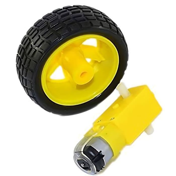 Dual Shaft BO Motor with Wheel (4pcs) - View 3