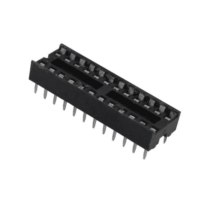 24 Pin Narrow IC Base (Pack of 5) - View 2
