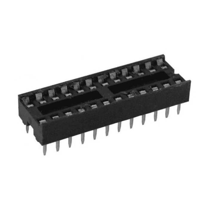 28 Pin Narrow IC Base (Pack of 5) - View 1