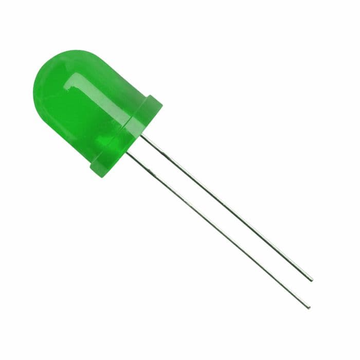 10mm Bright Green LED - 10pcs Pack - View 2