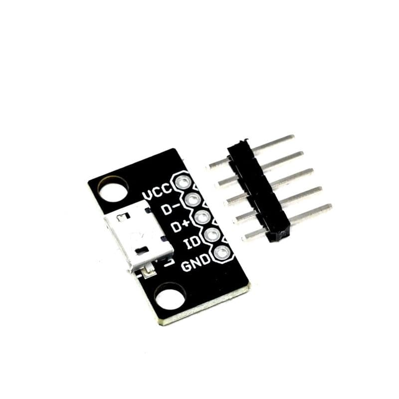SmartElex MicroB USB Breakout Board - View 2