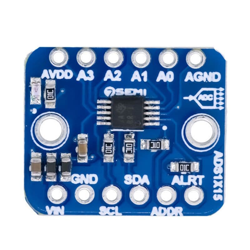 7Semi ADS1015 I2C 4-Channel 12bit ADC Breakout Board - View 2
