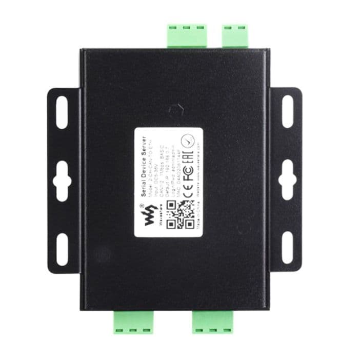 Waveshare Industrial 2-Ch CAN to Ethernet Server - 2-Ch CAN + RS485 + Ethernet Port - View 3