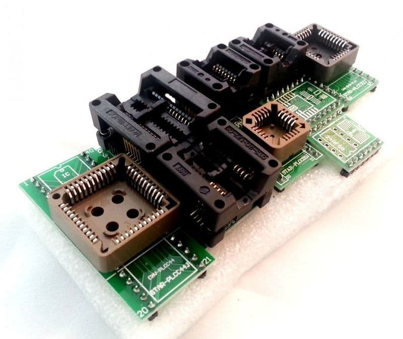 SMD IC Adapters Set for Programmers, 9 Pieces - View 2