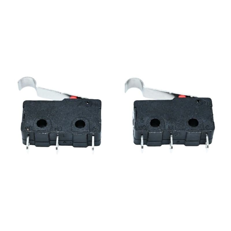 TACT SWITCH KW11-3Z 5A 250V Micro Switch Round Handle 3 Pin N/O N/C for 3D Printers - View 2