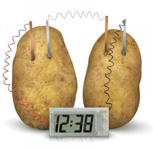DIY Conversion of Energy Science Experiment by LED Alarm Clock using Potato - View 1