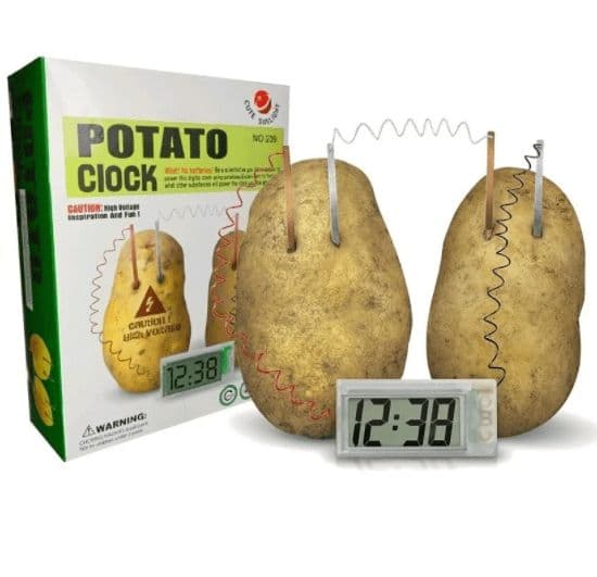 DIY Conversion of Energy Science Experiment by LED Alarm Clock using Potato - View 2