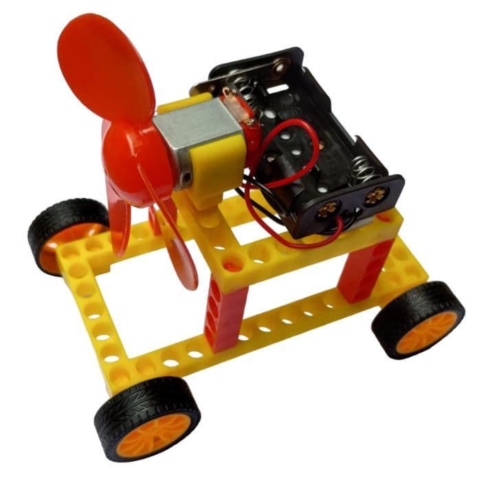 DIY Colorful Wind Generator Car - View 1