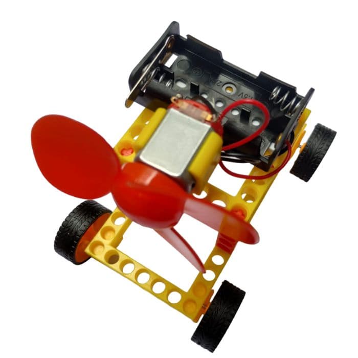 DIY Colorful Wind Generator Car - View 2