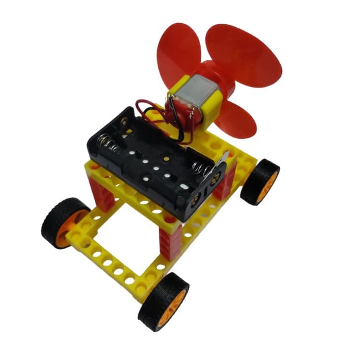 DIY Colorful Wind Generator Car - View 3