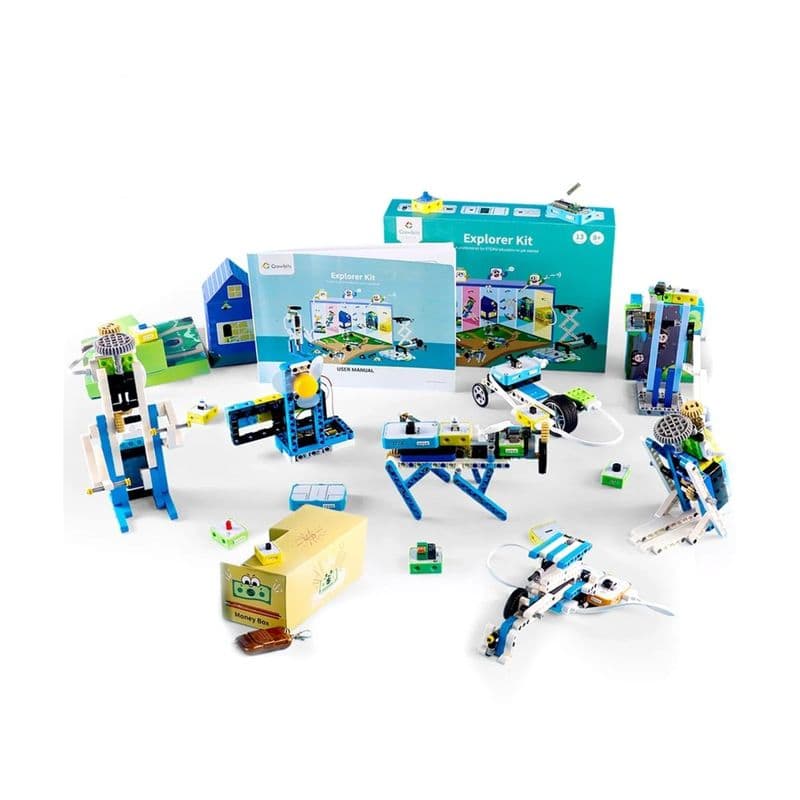 ELECROW Crowbits Explorer Kit with No-Coding Control, LEGO Compatibility, and STEM Learning - View 1