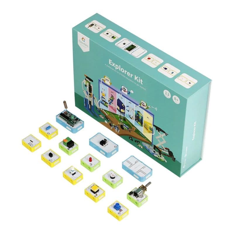 ELECROW Crowbits Explorer Kit with No-Coding Control, LEGO Compatibility, and STEM Learning - View 3