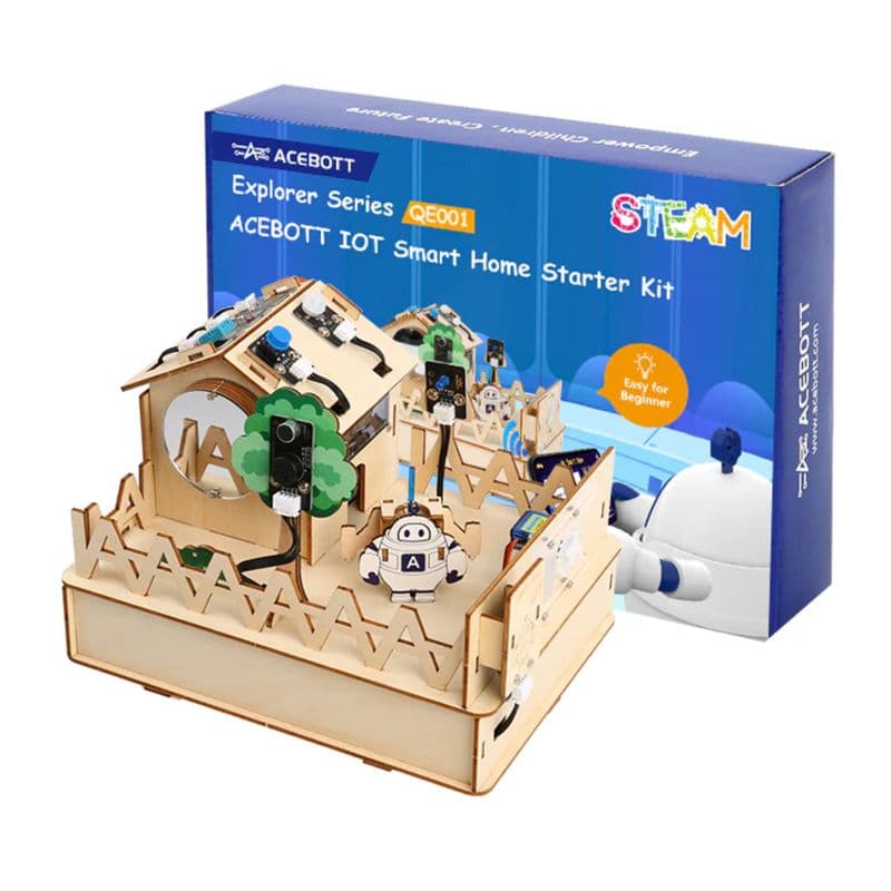ACEBOTT QE001 ESP32 Smart Home IoT Starter Kit with ArduinoIDE/ACECode(Scratch) - View 1
