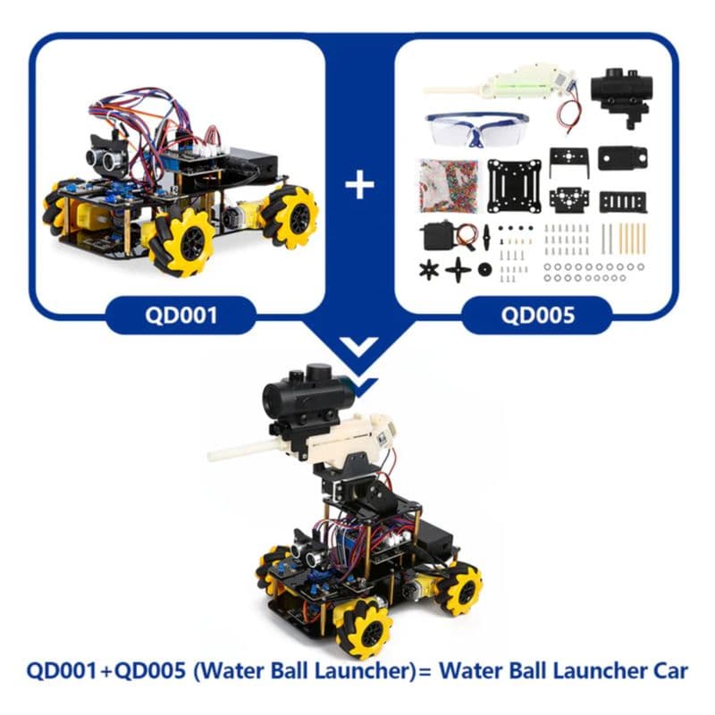ACEBOTT ESP32 Shooting Car Expansion Pack with Scope & Water Bullet - QD005 - View 3
