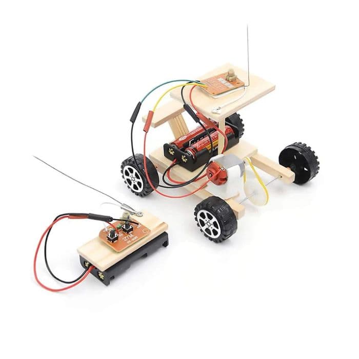 Wooden Wireless Remote Control DIY car Kit for Kids - View 1