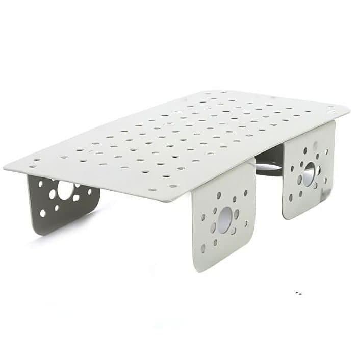4 Wheel Drive Gray Chassis with Castor Wheel Slot - View 3