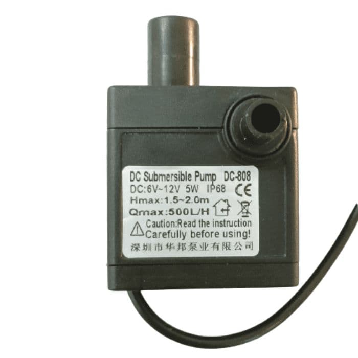 DC Submercible Aquarium Pump 6V-12V 5W 500L/H - View 1