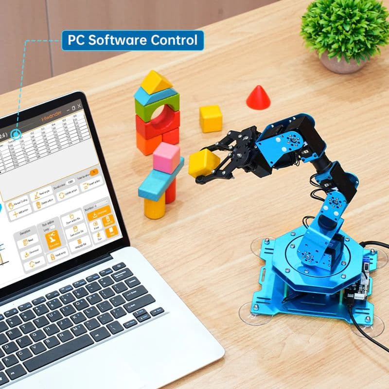 Xarm 1S Hiwonder Intelligent Bus Servo Robotic Arm for Programming - View 3