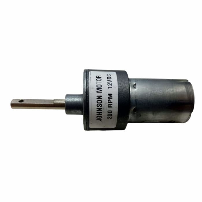 12V 200 RPM Johnson Geared DC Motor - Grade A Quality - View 3