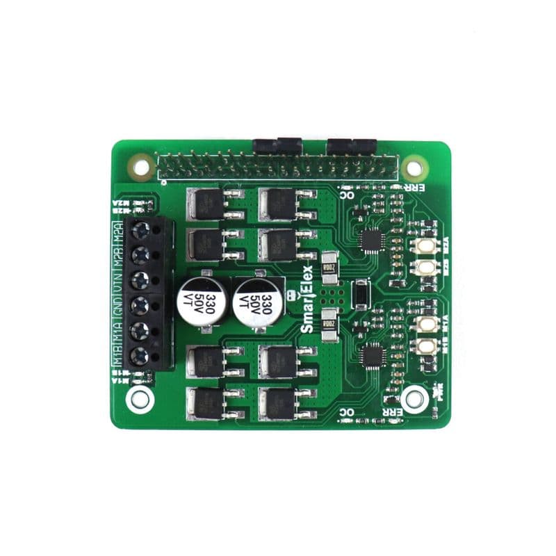 SmartElex 10D DC Motor Driver HAT for Raspberry Pi | PWM Driver HAT with PWM Speed Control - View 2