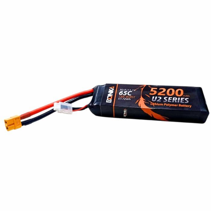 11.1v 5200mah 65C 3S1P Bonka Lipo Battery - View 2