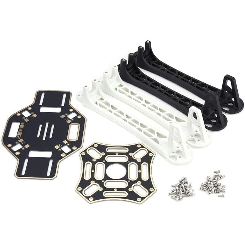 F450 4-axis Quadcopter Drone Frame Kit with Integrated PCB (Black & White) - View 3