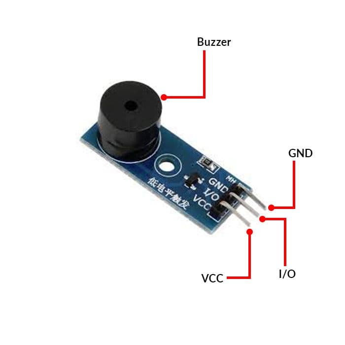 Active Buzzer Module 3.3V-5V - View 3