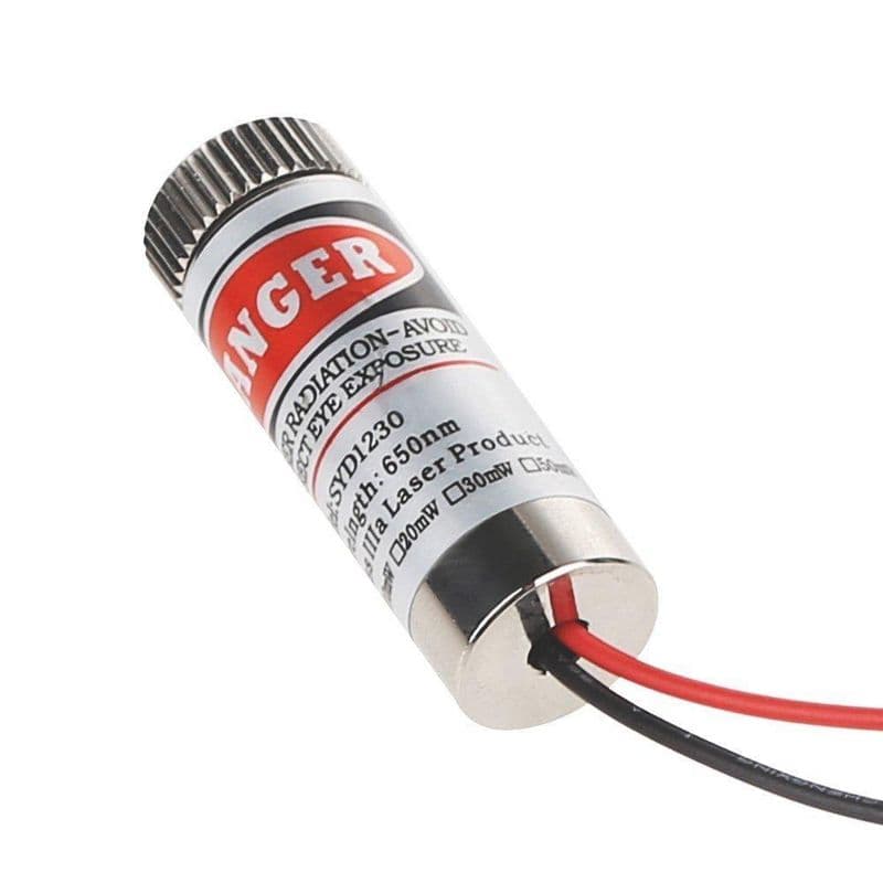 SYD1230 12mm 650nm 5mW Red Point Laser Module - View 2