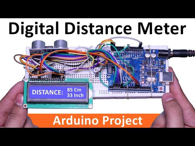 Distance measure using Arduino - View 1