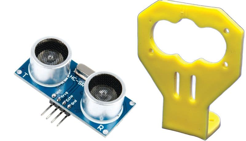 HC-SR04-Ultrasonic Sensor and mounting Bracket Combo - View 1